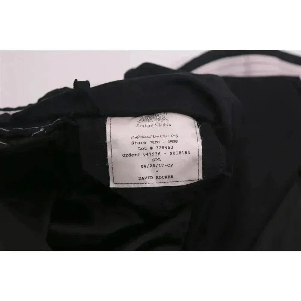 Oxxford Custom Recent Navy Blue Pinstripe Pleated Wool Dress Pants BIG 60x24 - Picture 7 of 7